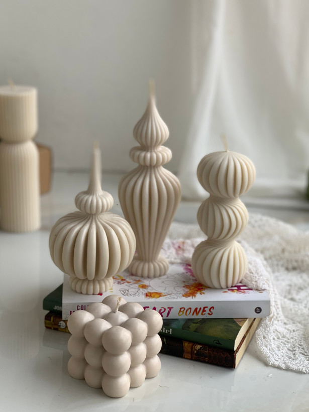 شمع دستساز استوانه گوی پیچ