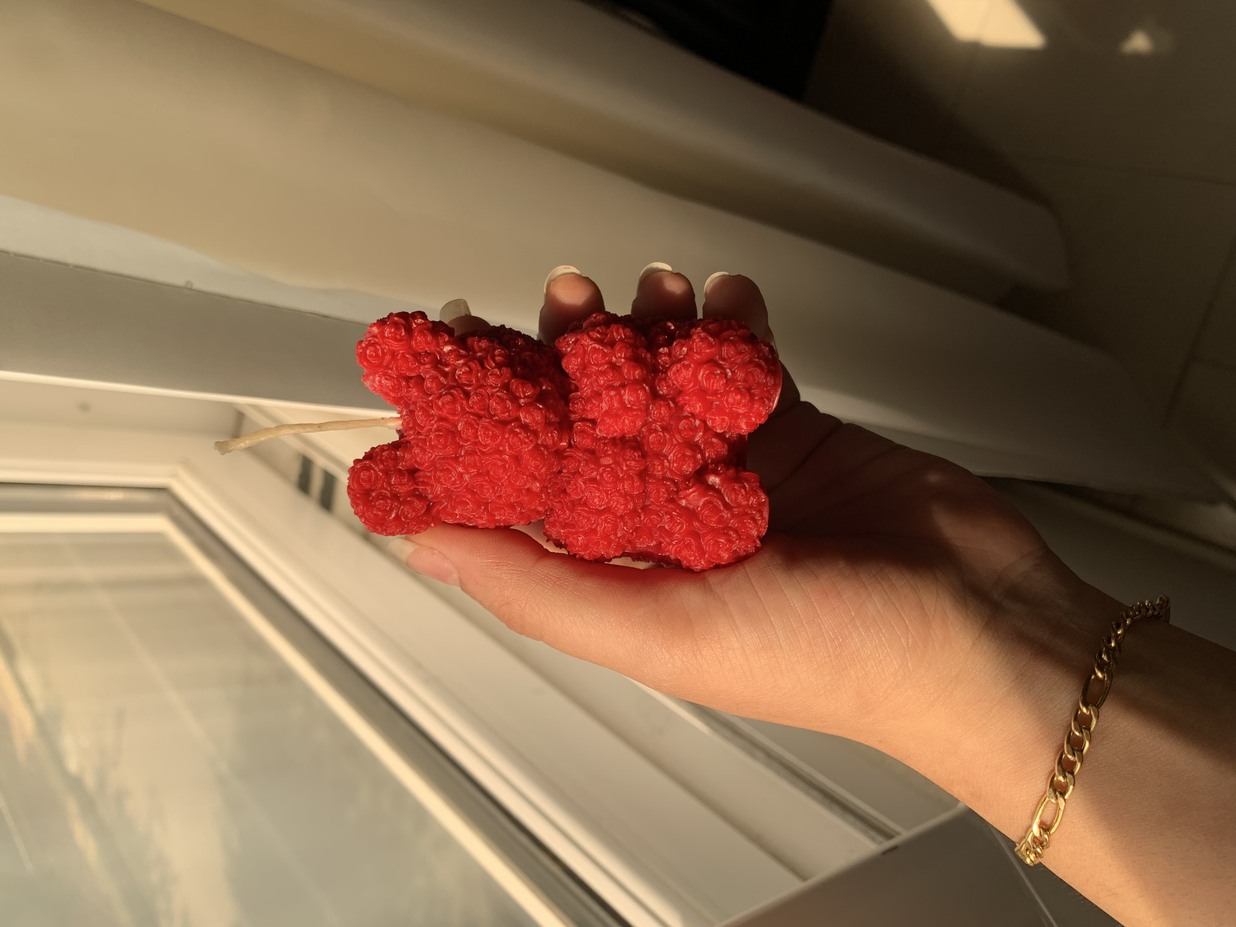 شمع دستساز خرس گلی