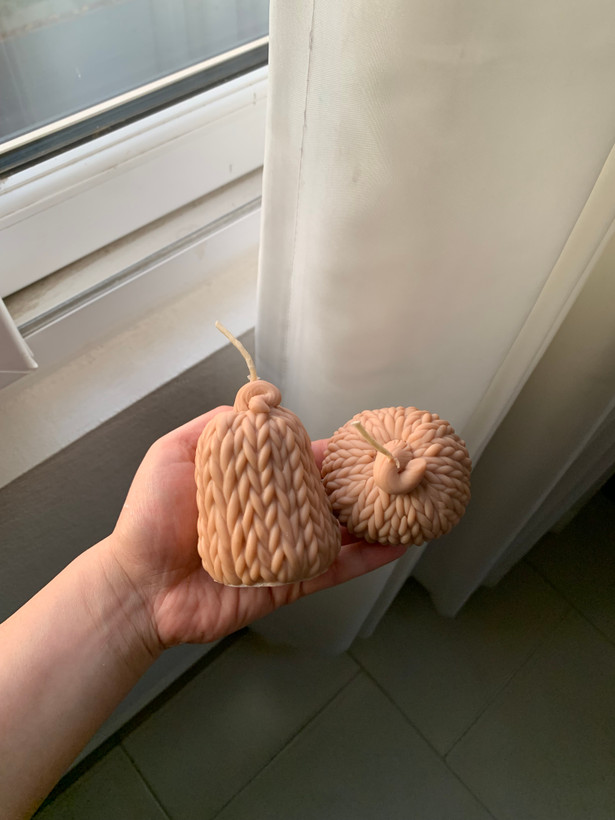 شمع دستساز کدو بافت