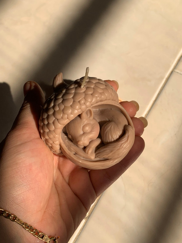 شمع دستساز سنجاب خوابیده